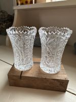 2 kleine Kristallvasen 7,5 cm Vase Frühblüher Vintage Mecklenburg-Vorpommern - Putgarten Vorschau