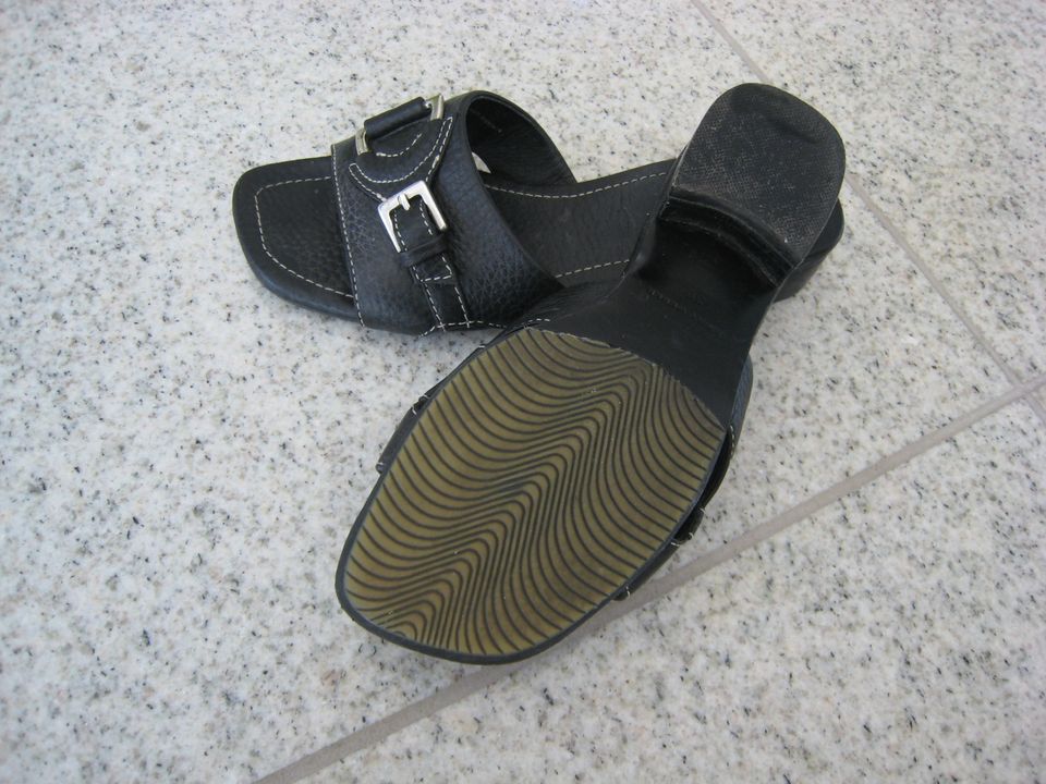Sandalen / Schuhe Leder von Gerry Weber Gr. 36 schwarz in Pulheim
