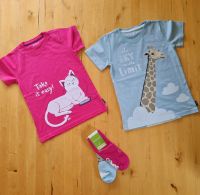 JAKO-O T-Shirts lustige Tiere Katze Giraffe 116/122 Nordrhein-Westfalen - Borgholzhausen Vorschau