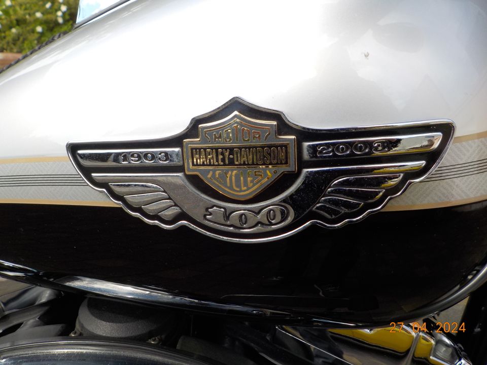 Harley Davidson Fatboy Sondermodell 100 Jahre in Ratingen