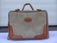 Tasche Reisetasche Retro/Vintage Leder/Stoff ca. B50xH33xT25 cm Schleswig-Holstein - Flintbek Vorschau