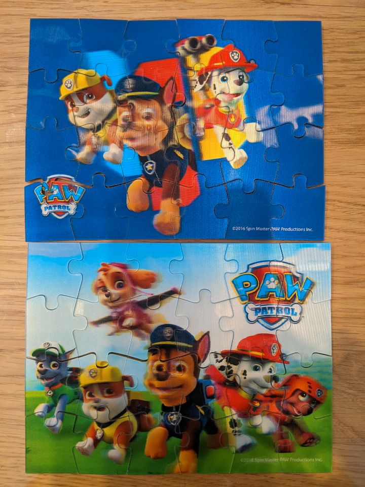 Puzzle Paw Patrol, kleine, Glanzeffekt in Goch