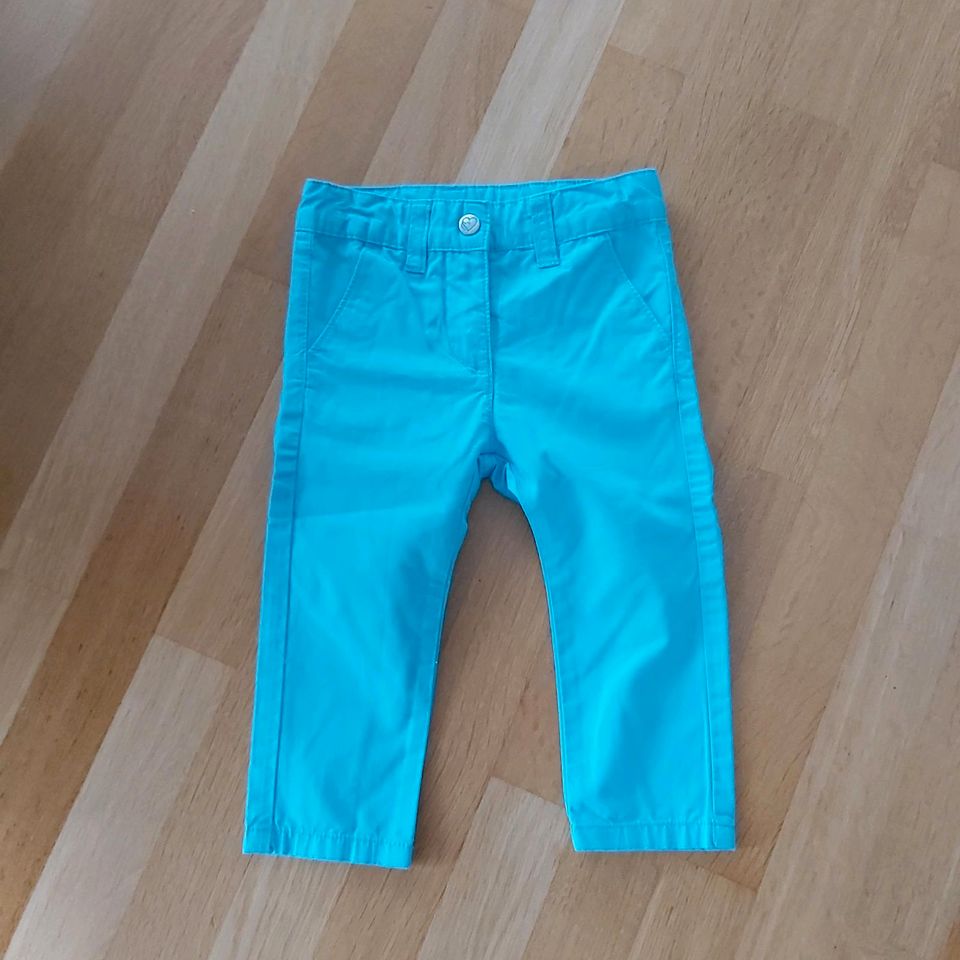 2x hellblaue Sommerhose, Jeans, Gr. 74/80 impidimpi Zwillinge in Neu Ulm