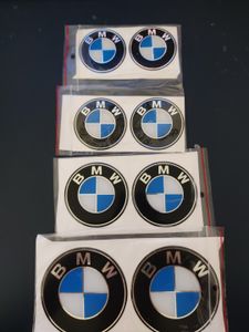 4x ORIGINAL BMW Nabendeckel Aufkleber Ø 82mm 5er E12 1500-2000