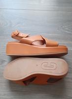 Orange Plateau-Sandalen aus Leder von Camper Schwachhausen - Gete Vorschau