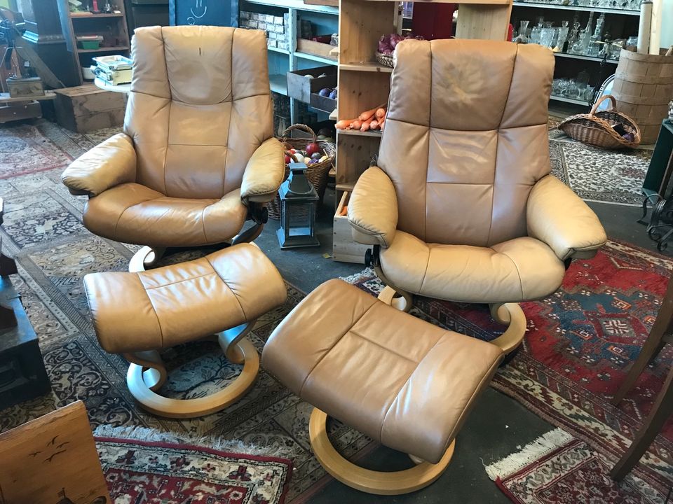 Ekornes Norway, stressless, Relaxsessel, Sofa, Leder in Flintbek