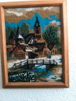 Gobelin-Wandbild Winter:Kapelle, Brücke, Größe 46x36cm mit Rahmen Rheinland-Pfalz - Mayen Vorschau