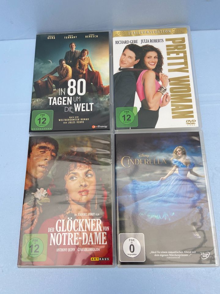 PRETTY WOMAN / CINDERELLA / Der Glöckner.. usw. 4 DVD Filme in Hirschaid