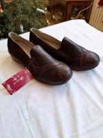 Halbschuhe Neu!! Gr.38 braun Leder Slipper Wonderful Sachsen - Dippoldiswalde Vorschau