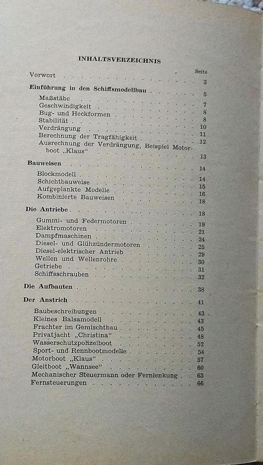 Modell - Schiffe und Motorboote ( Ausgabe 1955) in Geldern