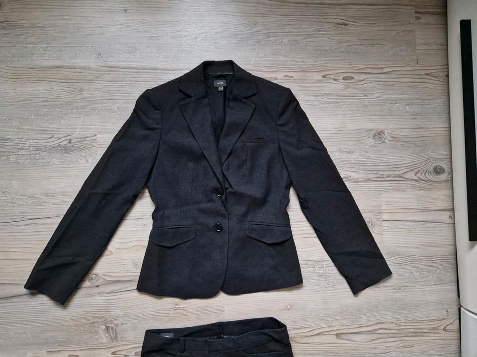 MEXX Damen Anzug 38 M Blazer+Hose Set Konfirmation Hochzeit grau in Porta Westfalica