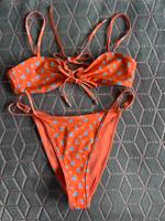 Lounge Bikini orange mit Blumenprint sommer XS S Nordrhein-Westfalen - Soest Vorschau