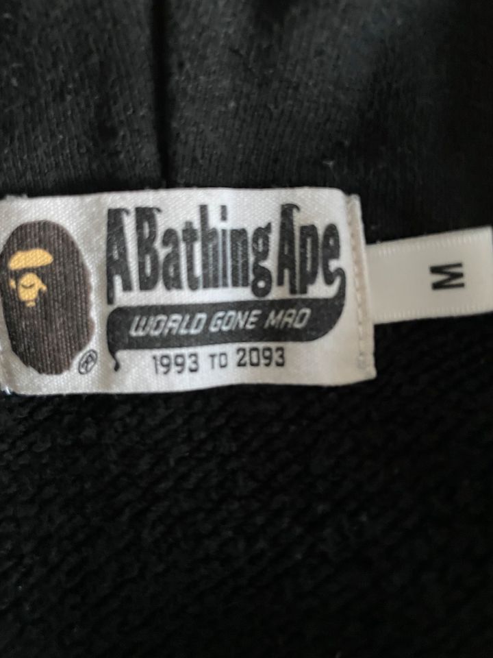 A bathing ape Bape Sweatjacke Jackw schwarz Größe M in Herdecke