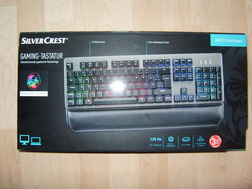 Gaming Tastatur mit Beleuchtung gelenkschonend in Zwenkau