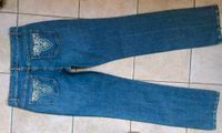 ESCADA Sport Jeans blau Tracht ❤️ Herz Strass Stickerei neu: 38 Düsseldorf - Eller Vorschau