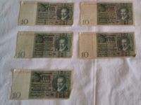 Alte Banknoten - Deutsche Reichsbanknoten 10 Mark-Schein Bayern - Forchheim Vorschau