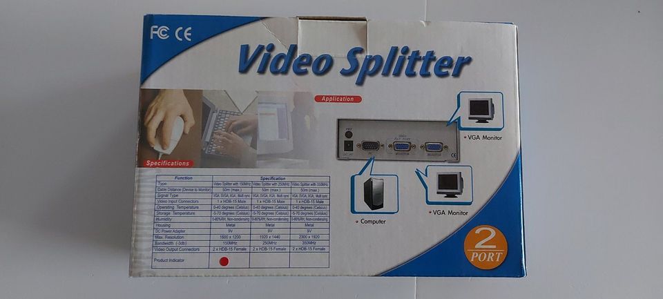 VGA Video Splitter (neuwertig) in Sonnenbühl