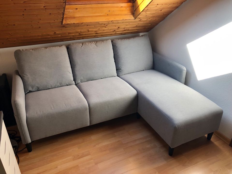 IKEA ANGERSBY 3er Sofa, mit Récamiere/Knisa hellgrau in Saarland -  Dillingen (Saar) | eBay Kleinanzeigen ist jetzt Kleinanzeigen