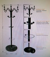 Garderobenständer Kleiderständer weiß o. schwarz Chrom Marmor Neu Sachsen - Niesky Vorschau