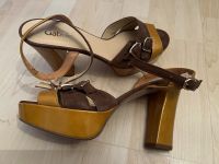 GABOR Absatz Plateau High Heels Sandalen Leder Gold Braun 40 NEU Frankfurt am Main - Gutleutviertel Vorschau