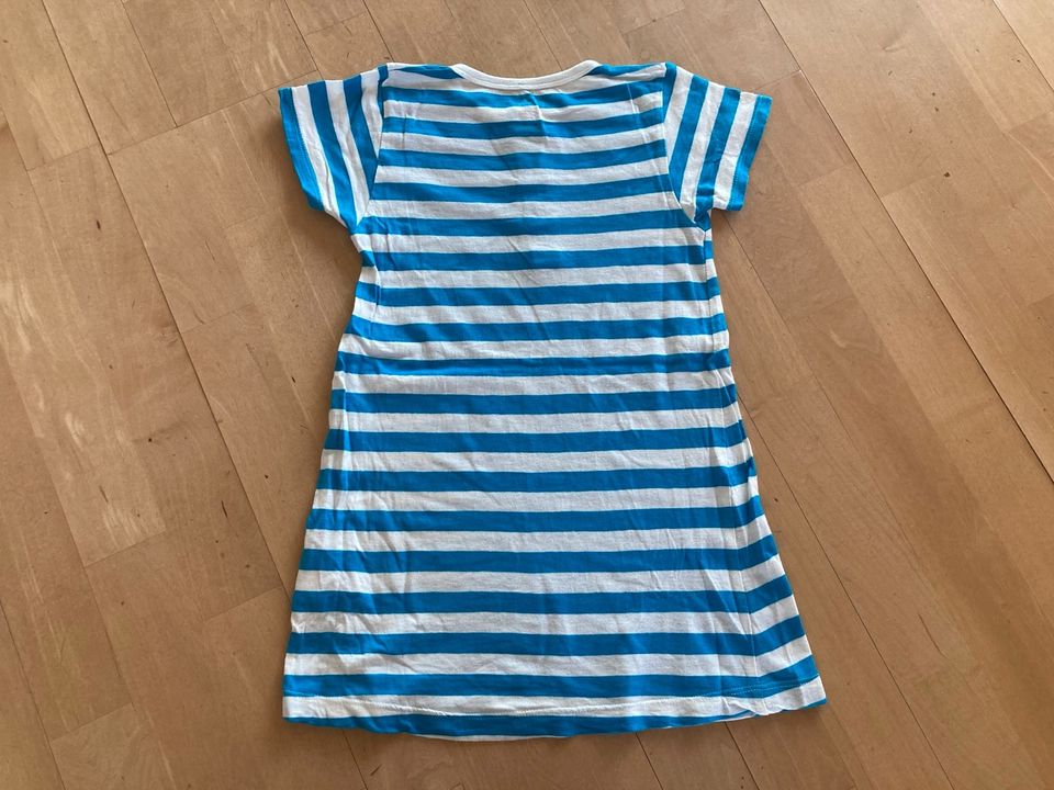 ej sikke lej Kleid Sweatkleid blau/weiß kurzarm Gr.104 w NEU! in Birenbach