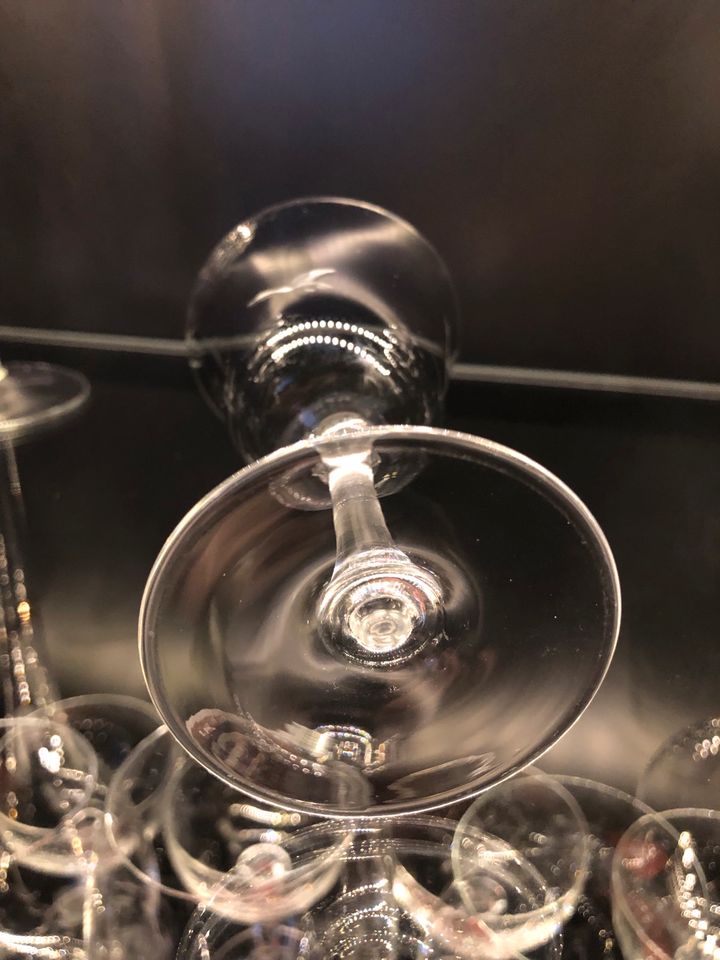 5 x Weinglas hauchdünnes Kristallglas  Vogel Gans Ente Art Deco in Reinbek