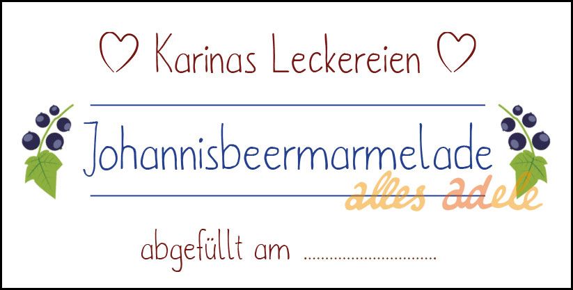 Individuelle Aufkleber für Marmelade 24x | Personalisiert 3,80 € in Leipzig