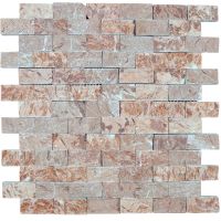 Mosaik Marmor Rosso Verona rot braun Mosaikfliesen Antikmarmor 3D Spaltriemchen Verblender Schleswig-Holstein - Hammoor Vorschau