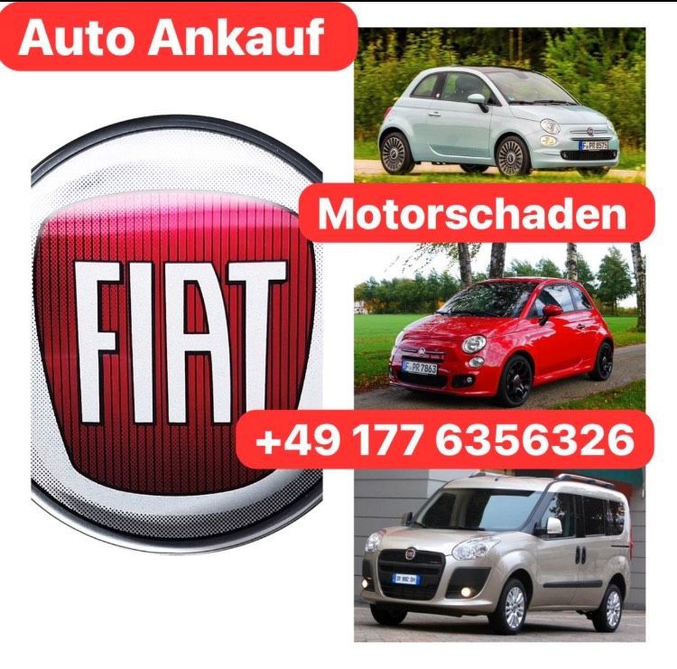 Ankauf Fiat 500C 500s 500 Doblo Abath Motorschaden in Duisburg