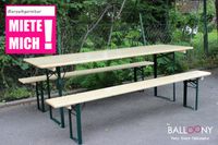 Vermietung Bierzeltgarnitur 50x220cm Tisch Biertisch Bank Nordrhein-Westfalen - Unna Vorschau