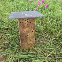Bienenhotel Insektenhotel Nisthilfe für Wildbienen aus Eichenholz Baden-Württemberg - Großbottwar Vorschau