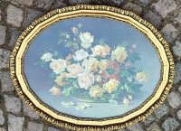 Kunstdruck hinter Glas helle Rosen Bukett 108 x 59 cm Mecklenburg-Vorpommern - Lassan (Vorpommern) Vorschau