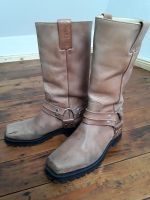 EL CANELO Bikerboots Gr 38 caramel * Western * Lederstiefel Biker Nordrhein-Westfalen - Leopoldshöhe Vorschau