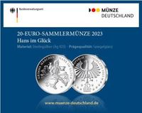 BRD 20 Euro 2023 Brecht oder Hans im Glück Baden-Württemberg - Reichartshausen Vorschau