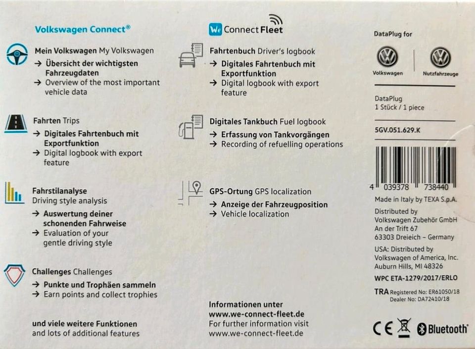 Data plug VW PASSAT GTI POLO We connect go in Hoyerswerda