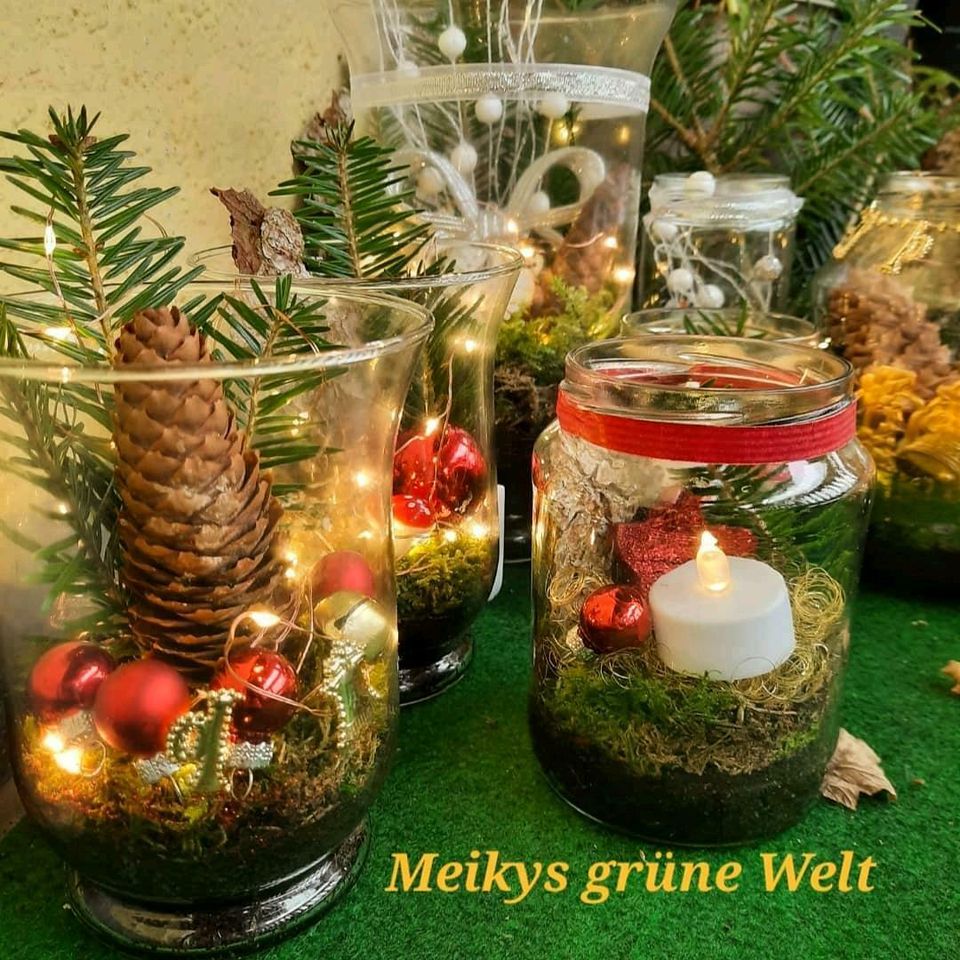 Weihnachtskerzen selbstgestaltet Weihnachtsgeschenk weihnachtsdek in Reichertsheim