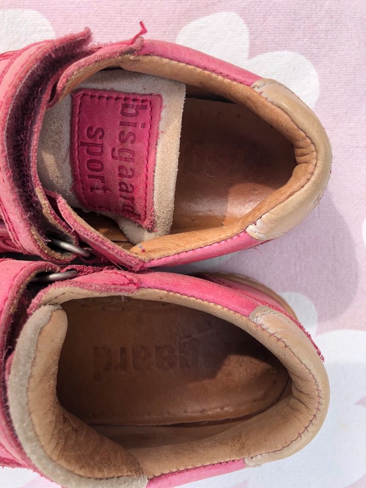 ❤️Bisgaard Öko Schuhe in Rosa mit Klettverschluss und Stern 27❤️ in Karlsruhe