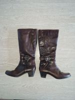 Damen Stiefel Janet D. Gr 37 braun cognac echt Leder 4cm Absatz M Sachsen-Anhalt - Kretzschau Vorschau