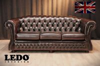 Chesterfield Springvale 3er Sofa, Rindleder, Rot/Braun Nordrhein-Westfalen - Heinsberg Vorschau