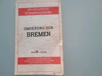 Umgebung Bremen Karte des deutschen Reiches Ausgabe 1960 antik Niedersachsen - Hude (Oldenburg) Vorschau