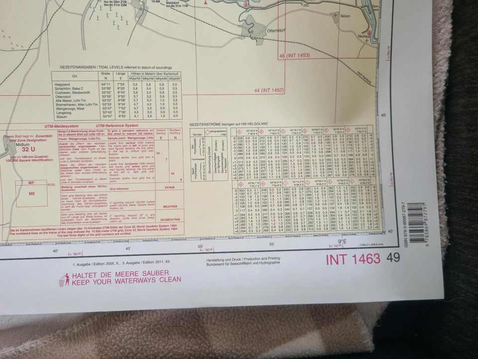 Übungskarte, SBF Navigationsset, Knoten Übungsbrett, Lehrbücher in Bechhofen