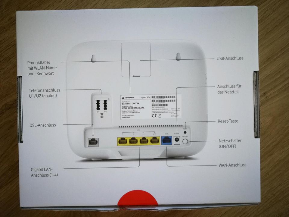 Vodafone EasyBox 804 in Originalverpackung in Wattenbek