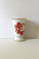 Alt vintage Porzellan Vase weiß roter Drache Meißen handgemalt Sachsen - Adorf-Vogtland Vorschau
