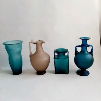 CCAA Glasgalerie Köln - 4 Replikate römische Glas Vasen Köln - Rodenkirchen Vorschau