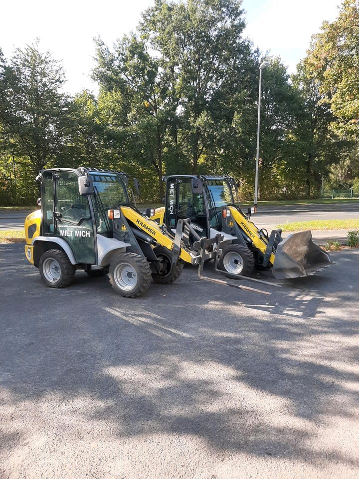 Minibagger Bagger Mobilbagger Vermietung Verleih Mieten Radlader in Wedemark