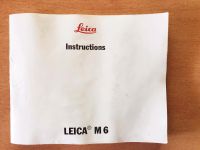 Leica M6 - Anleitung in Englisch - Only 10,- Nordrhein-Westfalen - Willich Vorschau