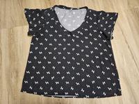 Tolle Blutgeschwister Bluse, XL, Hundemotiv, anthrazit, Viskose Düsseldorf - Friedrichstadt Vorschau