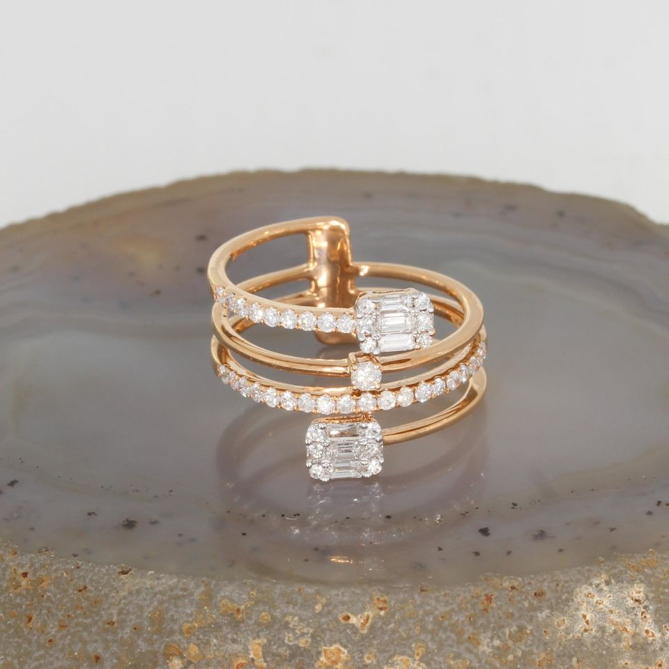 WERT 3350 € BRILLANT DIAMANT RING 750er/18 K ROSEGOLD vxlt 85143 in Essen