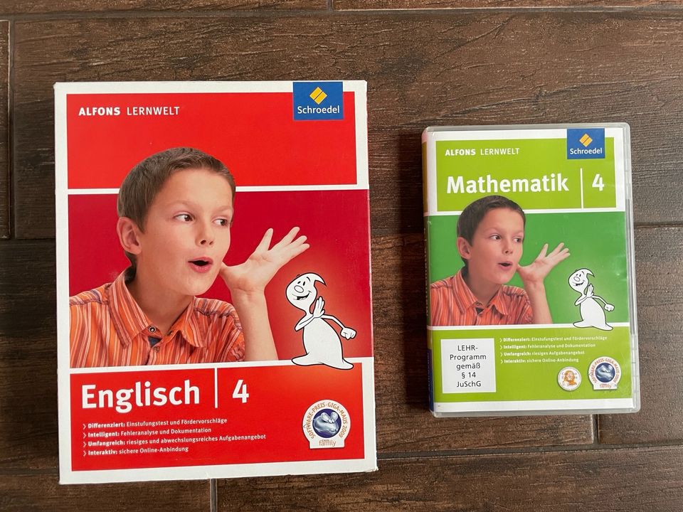 Alfons Lernwelt Englisch Mathe 4. Klasse Nachhilfe Lern CD Übung in Cottbus