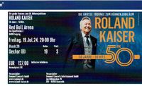 Konzertkarte Roland Kaiser 19. Juli 2024 Red Bull Arena Sachsen - Chemnitz Vorschau